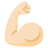 Flexed Biceps: Light Skin Tone Emoji 💪🏻 image - Google Noto Color style