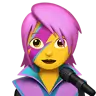 Woman Singer Emoji 👩‍🎤 image - Apple style