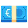 Emoji Banconota con simbolo dell'euro 💶 image - Google Noto Color style