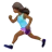 Woman Running: Medium-Dark Skin Tone