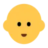 Person: Bald Emoji 🧑‍🦲 image - Tossface style