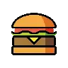 Emoji Hamburger 🍔 image - OpenMoji style