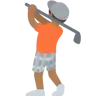 Person Golfing: Medium-Dark Skin Tone Emoji 🏌🏾 image - Twitter / X (Twemoji) style