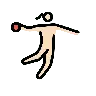 Woman Playing Handball: Light Skin Tone Emoji 🤾🏻‍♀️ image - OpenMoji style
