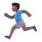 Man Running: Medium-Dark Skin Tone