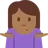Woman Shrugging: Medium-Dark Skin Tone