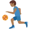 Man Bouncing Ball: Medium-Dark Skin Tone Emoji ⛹🏾‍♂️ image - Twitter / X (Twemoji) style