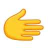 Rightwards Hand Emoji 🫱 image - Telegram style