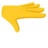 Palm Down Hand Emoji 🫳 image - Google Noto Color style
