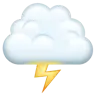 เมฆกับสายฟ้า Emoji 🌩 image - WhatsApp style