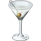 鸡尾酒杯 Emoji 🍸 image - Facebook Meta style
