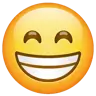Emoji Faccia sorridente con gli occhi sorridenti 😁 image - WhatsApp style