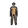 Man Standing: Medium Skin Tone Emoji 🧍🏽‍♂️ image - OpenMoji style