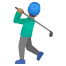 Man Golfing: Medium Skin Tone Emoji 🏌🏽‍♂️ image - Google Noto Color style