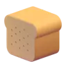 Bread Emoji 🍞 image - Microsoft 3D Fluent style
