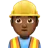 Man Construction Worker: Medium-Dark Skin Tone