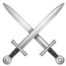 交差した刀 Emoji ⚔ image - WhatsApp style
