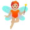 Fairy: Medium-Light Skin Tone Emoji 🧚🏼 image - Google Noto Color style