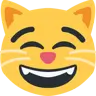 Emoji Gatto sorridente con occhi sorridenti 😸 image - Twitter / X (Twemoji) style