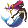 Mermaid: Dark Skin Tone Emoji 🧜🏿‍♀️ image - Apple style