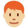 Man: Medium-Light Skin Tone, Red Hair Emoji 👨🏼‍🦰 image - Twitter / X (Twemoji) style
