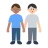 Men Holding Hands: Medium Skin Tone, Light Skin Tone