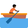 Person Rowing Boat: Dark Skin Tone Emoji 🚣🏿 image - Twitter / X (Twemoji) style