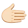 Rightwards Hand: Light Skin Tone Emoji 🫱🏻 image - Google Noto Color Animated style