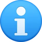 जानकारी का श्रोत Emoji ℹ image - Facebook Meta style