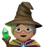 Woman Mage: Medium Skin Tone Emoji 🧙🏽‍♀️ image - Apple style