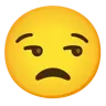Unamused Face Emoji 😒 image - Google Noto Color style