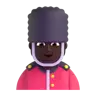 Guard: Dark Skin Tone Emoji 💂🏿 image - Microsoft 3D Fluent style