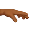 Palm Down Hand: Medium-Dark Skin Tone Emoji 🫳🏾 image - Apple style