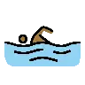 Person Swimming: Medium-Dark Skin Tone Emoji 🏊🏾 image - OpenMoji style