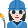 Woman Factory Worker: Light Skin Tone Emoji 👩🏻‍🏭 image - Twitter / X (Twemoji) style