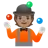 Person Juggling: Medium Skin Tone