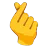 Hand With Index Finger And Thumb Crossed