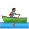 Person Rowing Boat: Medium-Dark Skin Tone Emoji 🚣🏾 image - WhatsApp style