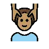 Man Getting Massage: Medium Skin Tone Emoji 💆🏽‍♂️ image - OpenMoji style