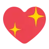 Sparkling Heart Emoji 💖 image - Tossface style