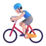 Man Biking: Light Skin Tone Emoji 🚴🏻‍♂️ image - Microsoft 3D Fluent style
