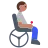 Person In Motorized Wheelchair: Medium Skin Tone