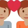 Couple With Heart: Medium Skin Tone Emoji 💑🏽 image - Twitter / X (Twemoji) style