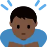Man Bowing: Dark Skin Tone Emoji 🙇🏿‍♂️ image - Twitter / X (Twemoji) style