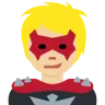 Supervillain: Medium-Light Skin Tone Emoji 🦹🏼 image - Twitter / X (Twemoji) style