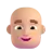 Man: Medium-Light Skin Tone, Bald