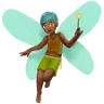 Man Fairy: Medium-Dark Skin Tone Emoji 🧚🏾‍♂️ image - Apple style