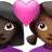 Couple With Heart: Woman, Woman, Dark Skin Tone, Medium-Dark Skin Tone
