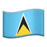Flag: St. Lucia Emoji 🇱🇨 image - Apple style