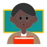 Man Teacher: Dark Skin Tone Emoji 👨🏿‍🏫 image - Tossface style